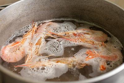 Lessate vermicelli e gamberi