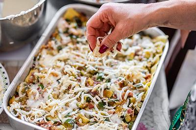 Cuocete le lasagne alle zucchine nel forno