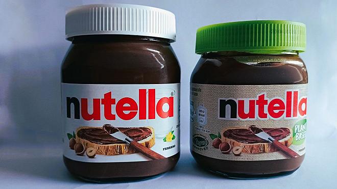 nutella plant based vs nutella