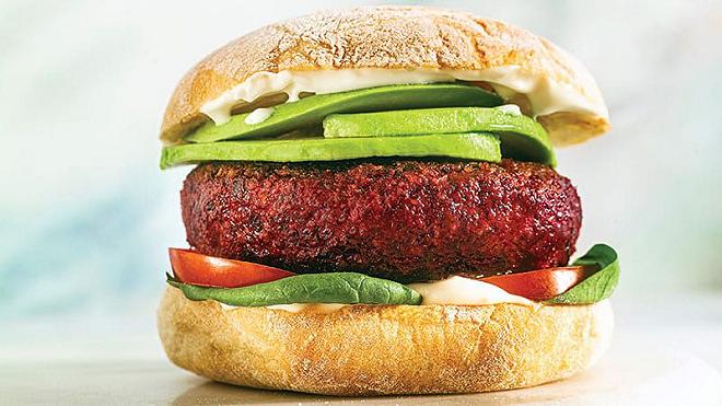 plant based hamburger