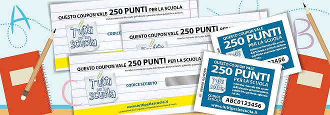 punteggio scuole raccolta punti supermercato