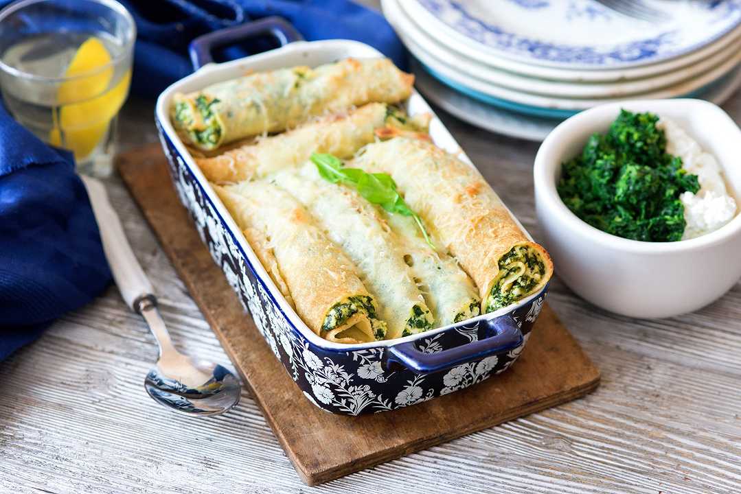 Crespelle ricotta e spinaci, una ricetta light da cuocere nel forno