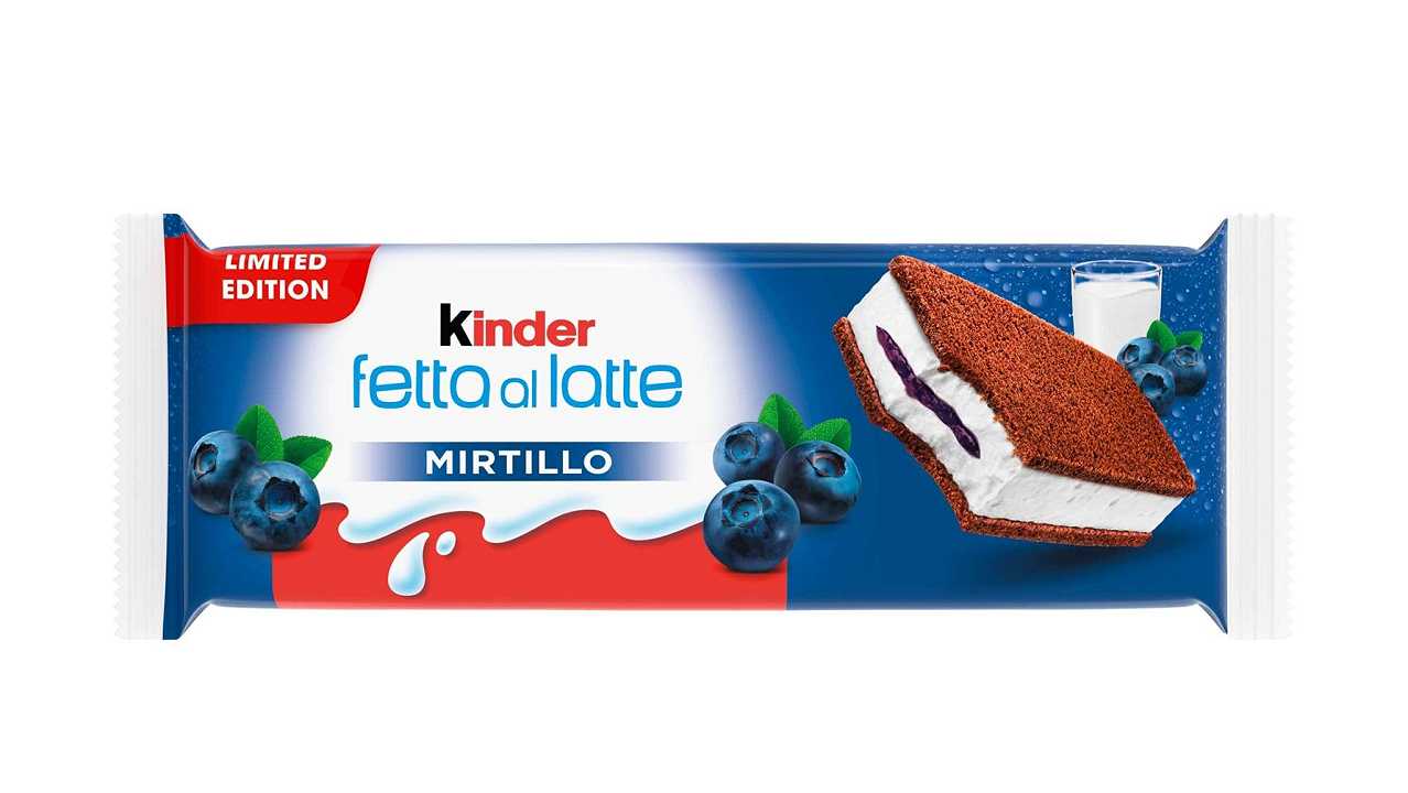 Kinder lancia una nuova Fetta al Latte al mirtillo