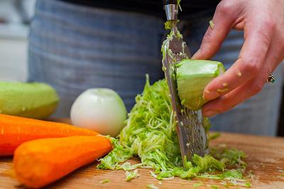 Preparate le verdure grattugiate