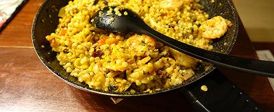 Aggiungete il pesce alla fregula