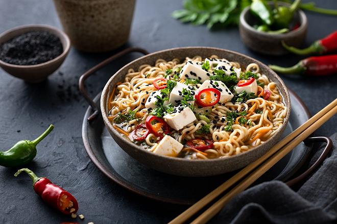ramen con tofu