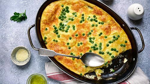 Frittata di piselli, la ricetta buona anche fredda