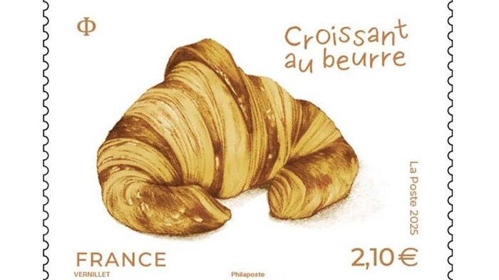 La Francia ha fatto un francobollo che sa di croissant