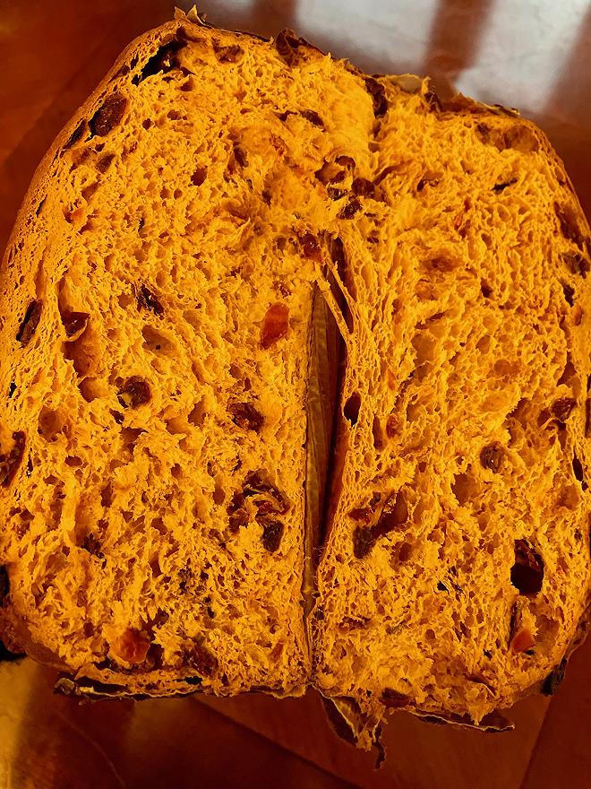 panettone interno arrabbiata