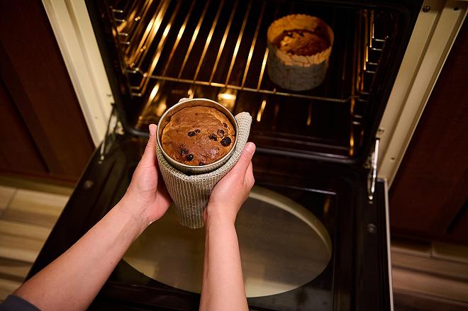 panettone nel forno