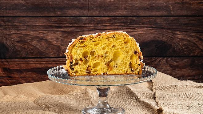 Panettone Andrea Barile tagliato