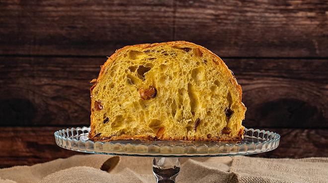 Pikko gelateria panettone tagliato