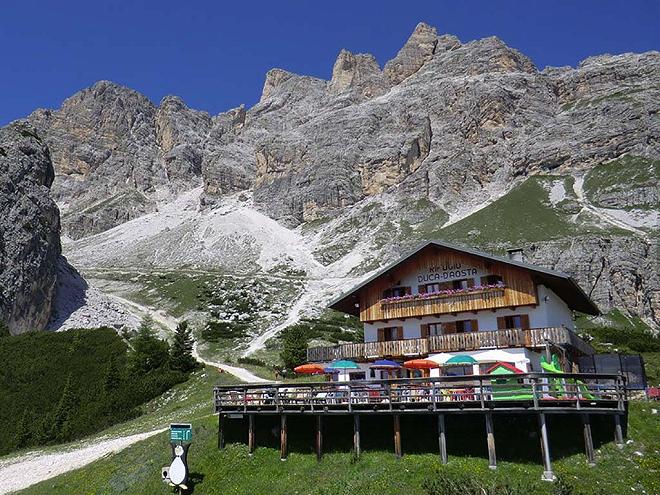 il rifugio duca d'aosta a Cortina