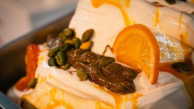 melody gelato ricotta arancia pistacchio