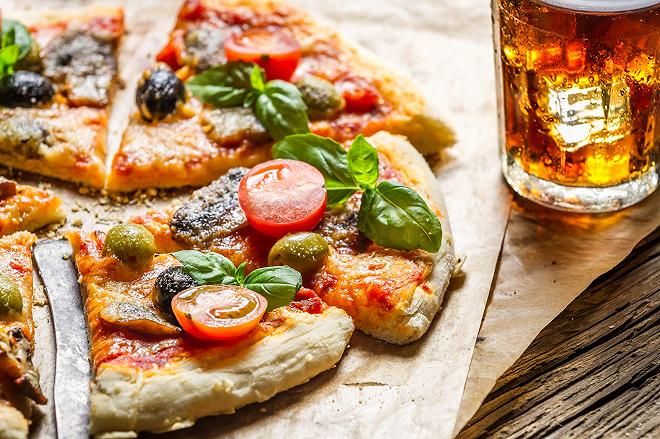 pizza birra