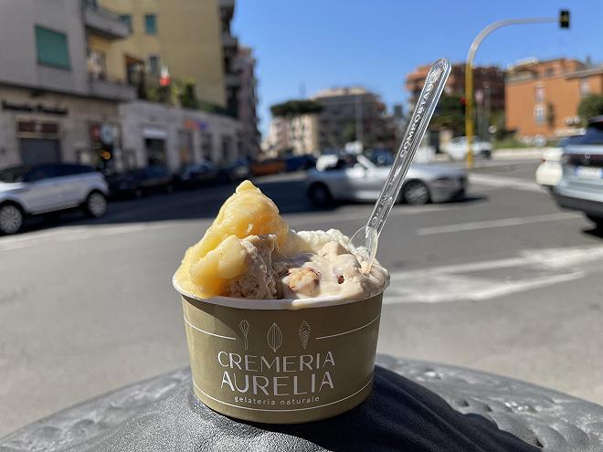 cremeria aurelia, gelateria Roma