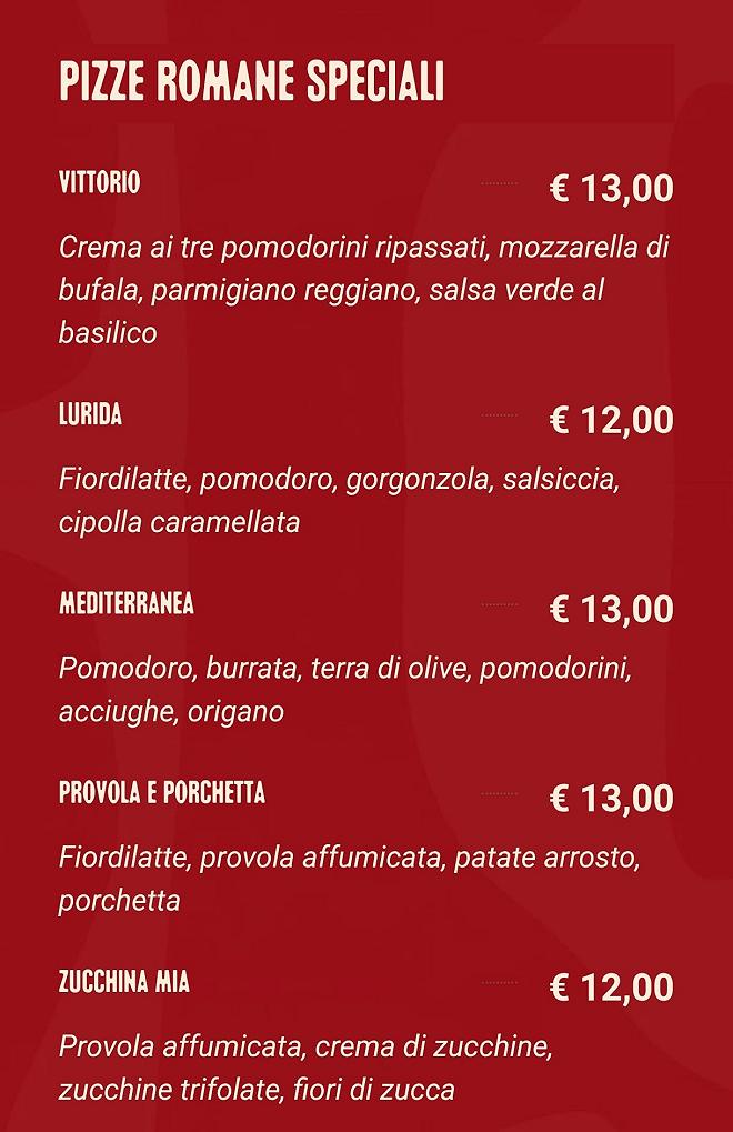 pizzeria finarella torino menu