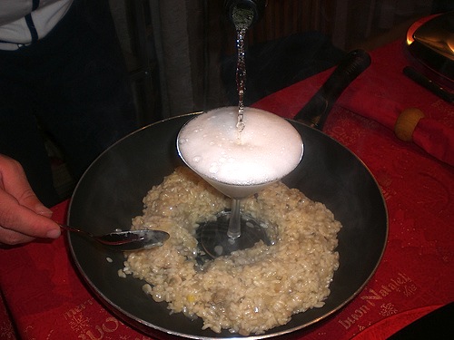 Risotto allo champagne