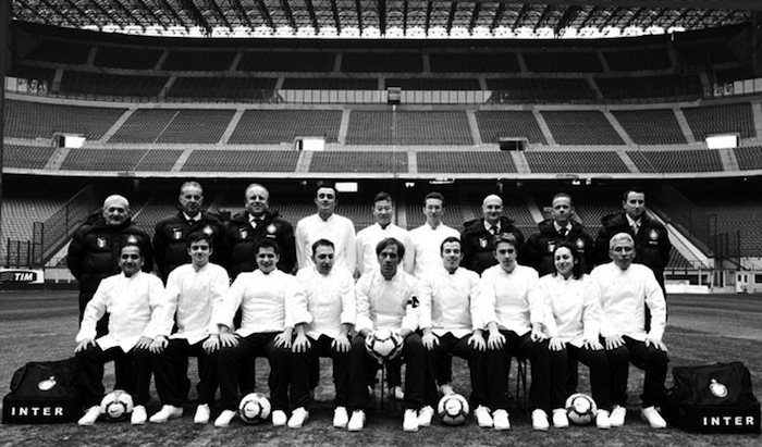Davide Oldani nello stadio Meazza di Milano