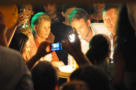La cantante americana Jessica Simpson festeggia il suo trentesimo compleanno all'Anema e Core di Capri
