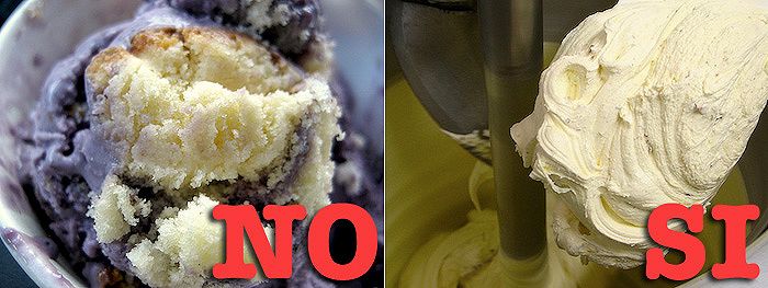 Il corpo del gelato