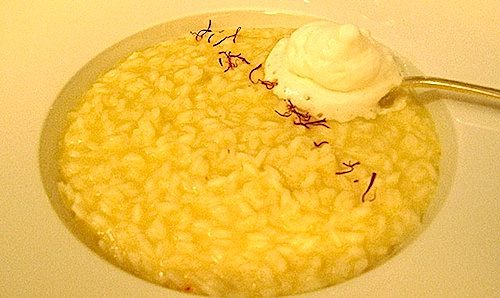 Il risotto del ristorante Il Sole di Ranco