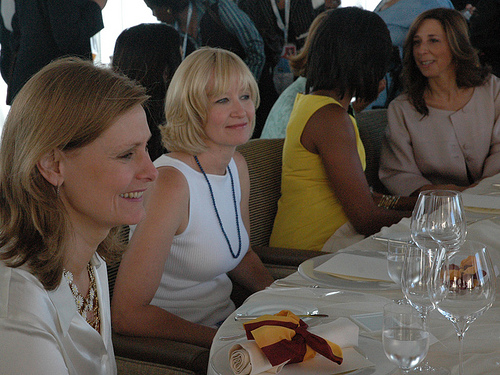 Sarah Brown e Michelle Obama al pranzo in Campidoglio cucinato da Heinz Beck