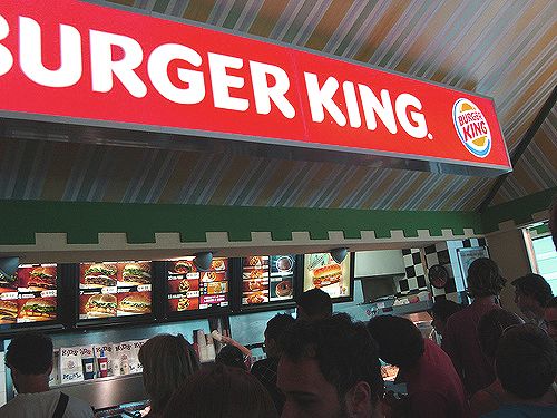 Il Burger King nell'area di servizio Chianti