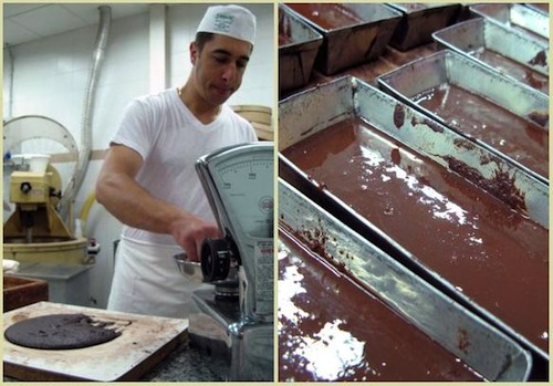 Il laboratorio dell'Antica Dolceria Bonajuto di Modica