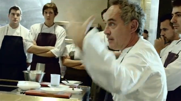 Ovviamente la lezione di Ferran Adrià