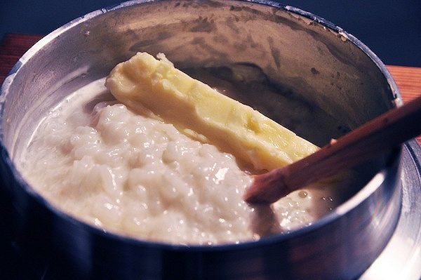 risotto, riso, burro