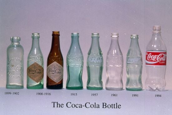 La tabella di marcia della bottiglia di Coca Cola 