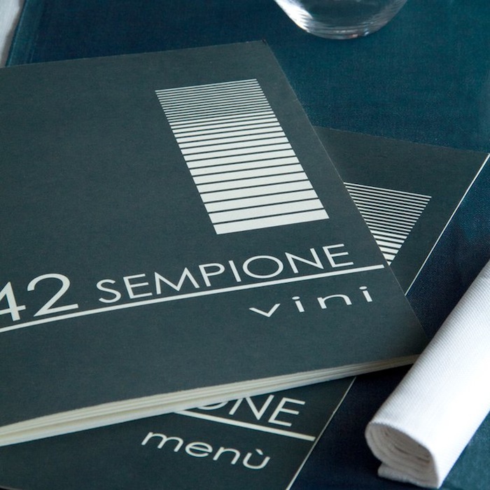 La carta dei vini del Sempione 42