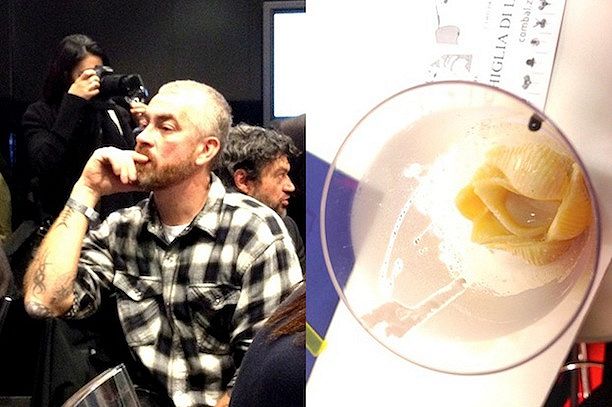 Alex Atala e Conchiglia di Langa Shake di Davide Scabin