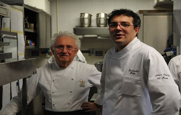 fabio barbaglini, ezio santin, chef, antica osteria del ponte