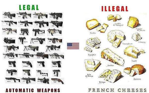 In America è più illegale entrare al cinema con un formaggio che con un fucile