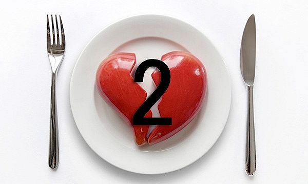 cuore, piatto, coppia