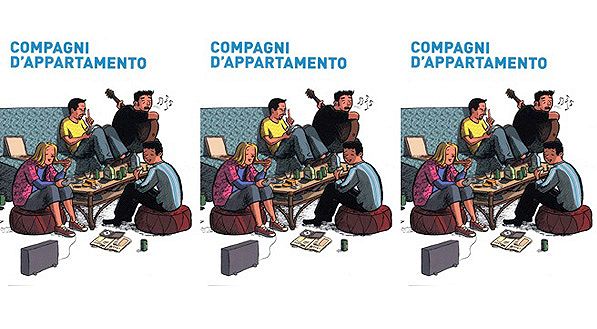 compagni, appartamento, università