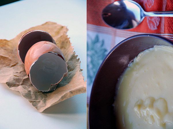 uova rotte, crema pasticcera