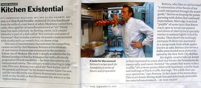 L'articolo di Time su Massimo Bottura