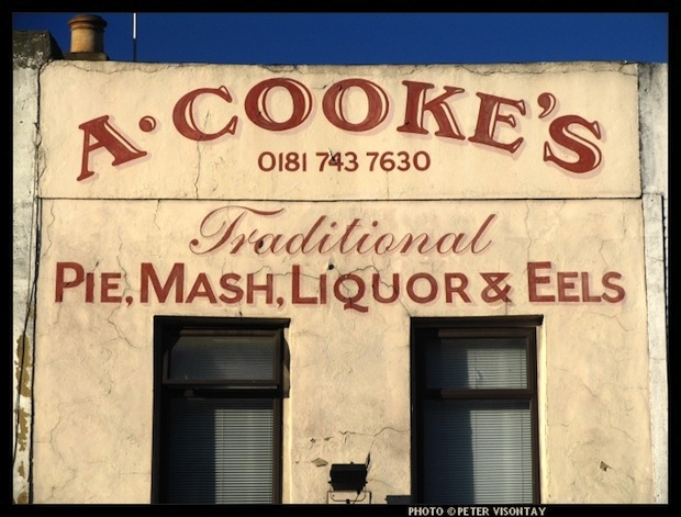 Un Pie, Mash e Liquor di Londra