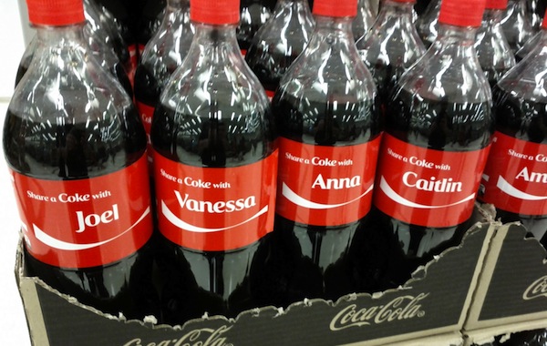 Personal Coke: il tuo nome sulla Coca Cola