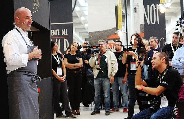 Niko Romito allo stand Pasta Garofalo