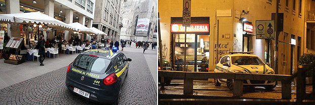 La guardia di finanza a Milano
