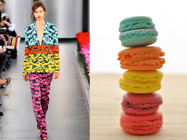 Mary Katrantzou PE 2012 / Macarons fluo
