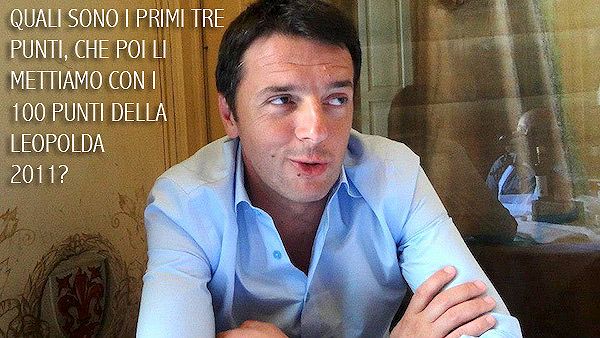 intervista, matteo renzi