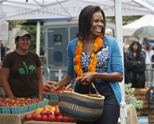 Michelle Obama, un'appassionata di verdure
