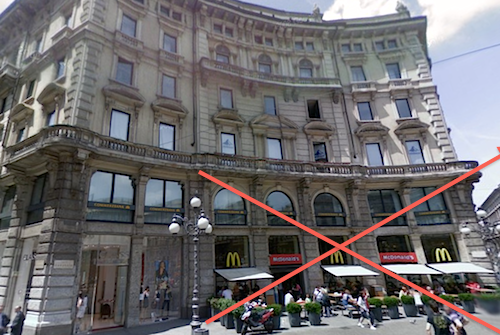 McDonald's ha chiuso il negozio di proprietà in Piazza Cordusio a Milano