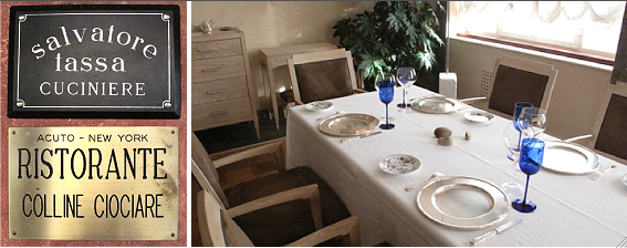 Esterno e interno del ristorante Le Colline Ciociare ad Acuto