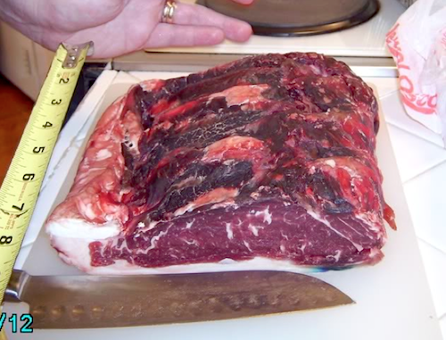 La carne è incredibilmente compatta